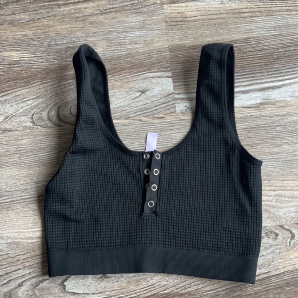 Black Colsie Brand Crop Top